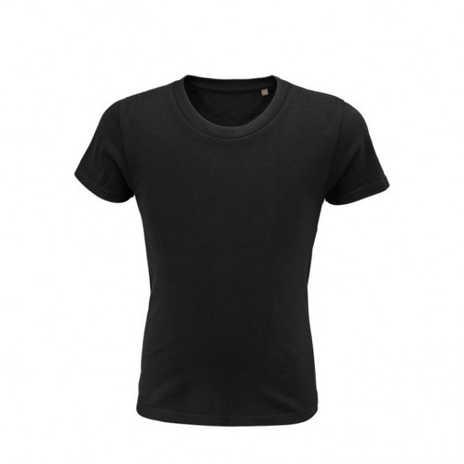 Kinder-T-shirts met ronde hals, 175 g/m2 in de kleur zwart