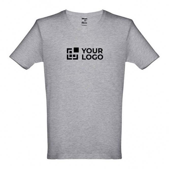 Goedkope katoenen T-shirts met logo, eerste weergave