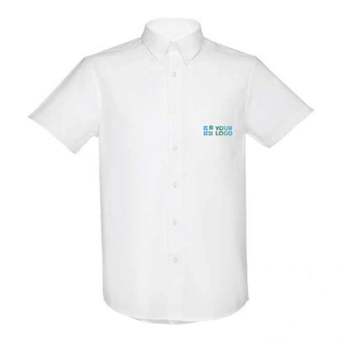 Bedrukte overhemden voor reclame, 130 g/m2 in de kleur wit