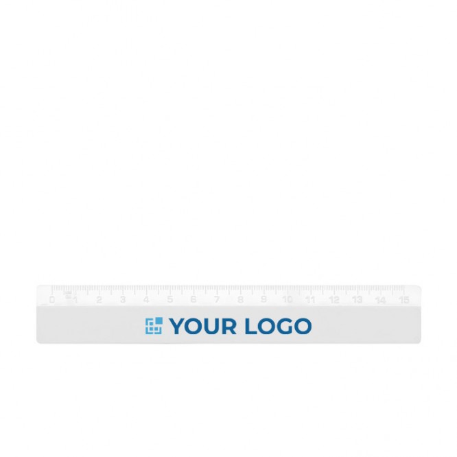Liniaal van 15cm met logo voor reclame