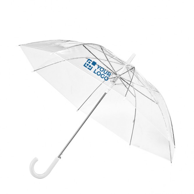 Goedkope paraplu relatiegeschenk (transparant) weergave met jouw bedrukking