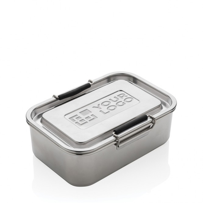 Sterke en duurzame promotionele lunchbox kleur zilver
