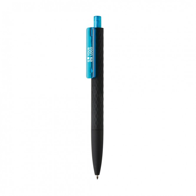 Bedrukte pennen met vrolijk gekleurde clip