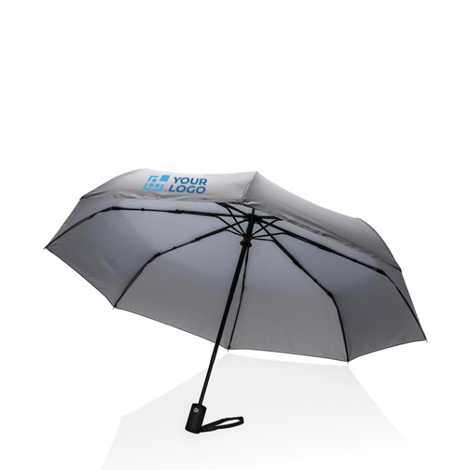 Opvouwbare, automatische paraplu weergave met jouw bedrukking
