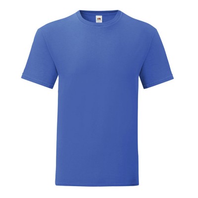 Ringgesponnen katoenen T-shirt 150 g/m2 kleur blauw