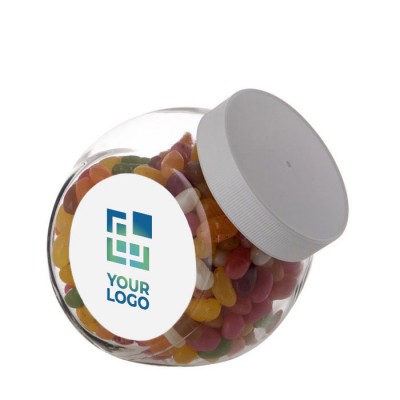 Middelgrote pot gevuld met Jelly Beans 900ml kleur wit hoofdweergave