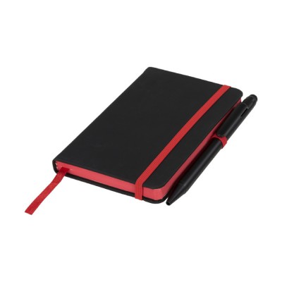 Notitieboekje met kleur en pen kleur rood