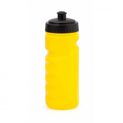 Sportieve fles met ergonomisch logo kleur geel