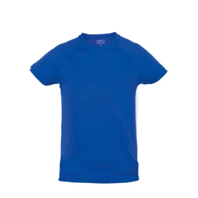 Sportieve T-shirts voor kinderen, 135 g/m2 in de kleur blauw