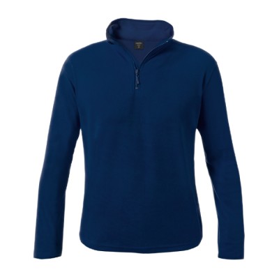 Fleece sweaters met logo, 155 g/m2 in de kleur marineblauw