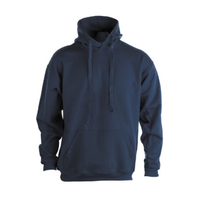 hoodie bedrukken goedkoop van katoen en polyester voor reclame in de kleur marineblauw