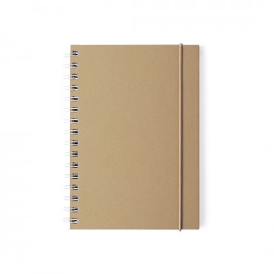 Gerecycled notitieboekje A5 bedrukken met logo kleur wit