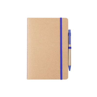 A5 notitieboekje bedrukken met pen en kleurdetail kleur blauw