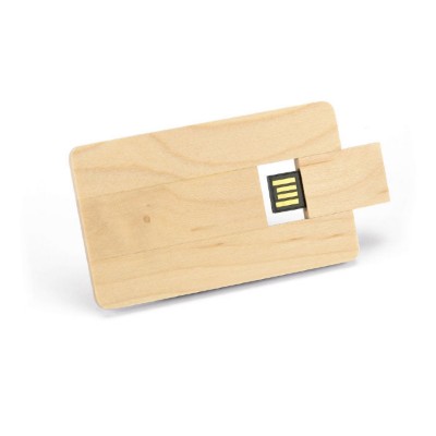 Creditcardvormige USB stick met logo