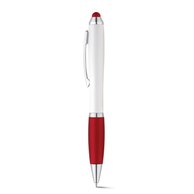 Antislip reclame pennen met touch tip kleur rood
