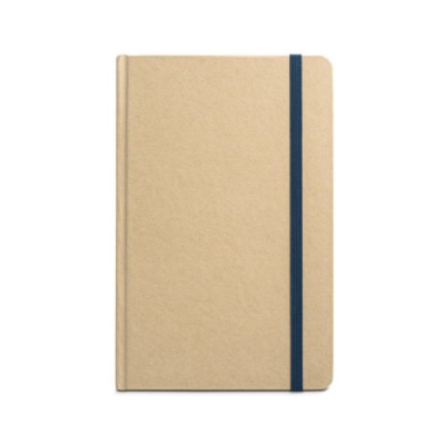 A5 notitieboek bedrukken met logo van gerecycled papier kleur marineblauw eerste weergave