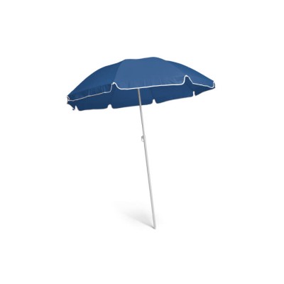 Vrolijke parasol met logo voor klanten