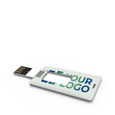 Kleine creditcard usb bedrukken kleur met logo