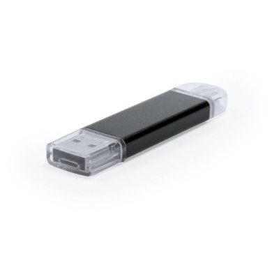 USB stick met volledige connectiviteit kleur zwart
