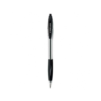 BIC® reclame pennen met transparante body kleur zwart
