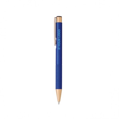 Aluminium pen in matte afwerking en diverse kleuren, blauwe inkt