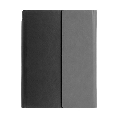Bedrukte schrijfmap met notitieboekje  kleur zwart