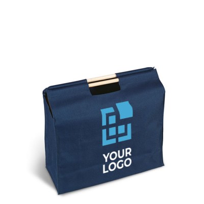 Polyester boodschappentas met logo weergave met jouw bedrukking