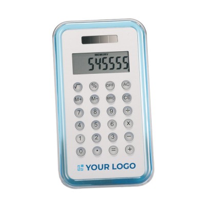 Design rekenmachines voor promotie kleur blauw