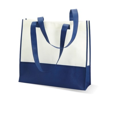 Stoffen tas om te bedrukken met logo kleur blauw