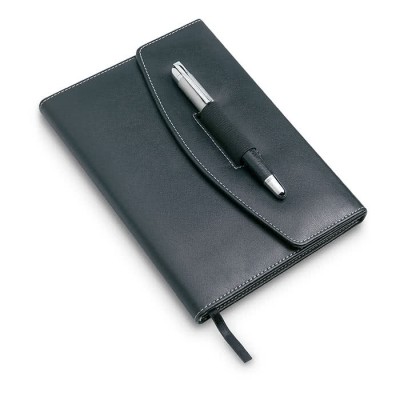 Exclusief notitieboekje met pen kleur zwart