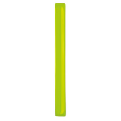 Reflecterende gepersonaliseerde polsbandjes PVC kleur geel