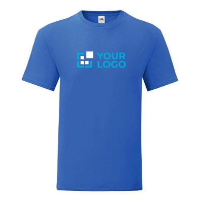 Ringgesponnen katoenen T-shirt 150 g/m2 kleur blauw