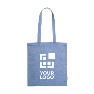 Ecologische katoenen tas met logo weergave met jouw bedrukking
