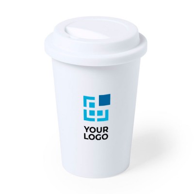 Antibacteriële koffiebekers met logo 450 ml weergave met jouw bedrukking