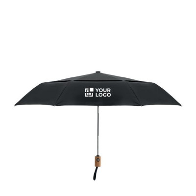 190T polykatoen winddichte opvouwbare paraplu met logo Ø99cm