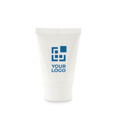 Zonnebrandcrème factor 30 met logo kleur wit