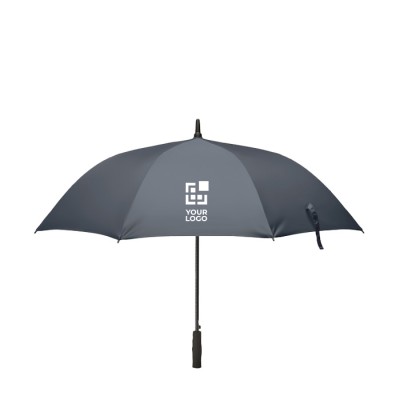 Elegante stormparaplu met logo weergave met jouw bedrukking