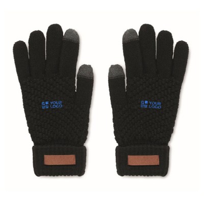 Bedrukte touchscreen handschoenen van RPET weergave met jouw bedrukking