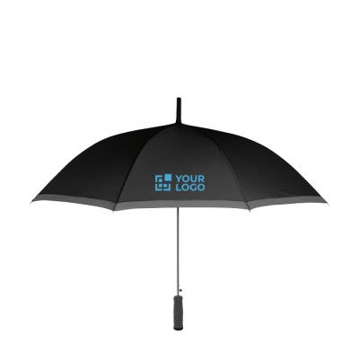 Promotie paraplu van 23” met EVA handvat kleur zwart