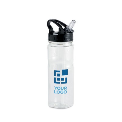Promotie waterflesje met logo weergave met jouw bedrukking