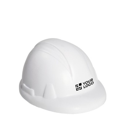 Anti-stress helm met logo kleur wit