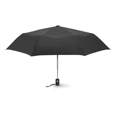 Automatische paraplu met opdruk, 21" kleur zwart