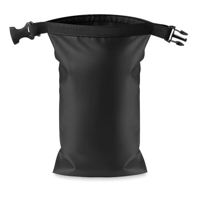 Tas met opdruk en schouderband van 1,5L kleur zwart
