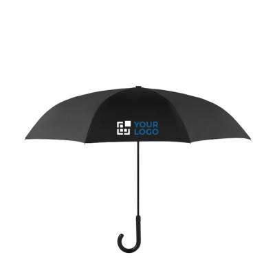 Omkeerbare paraplu van 23'' kleur grijs