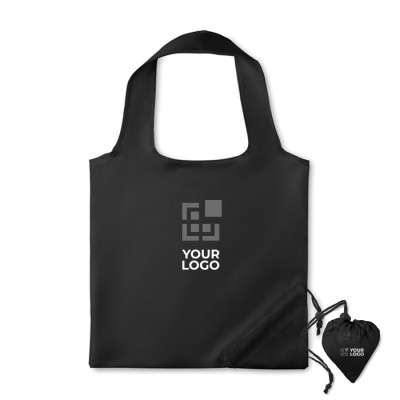 Shopping bag met logo voor reclame kleur zwart