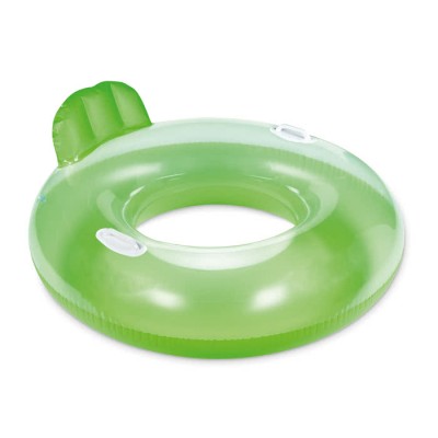 Zwemband met rugleuning en logo kleur groen