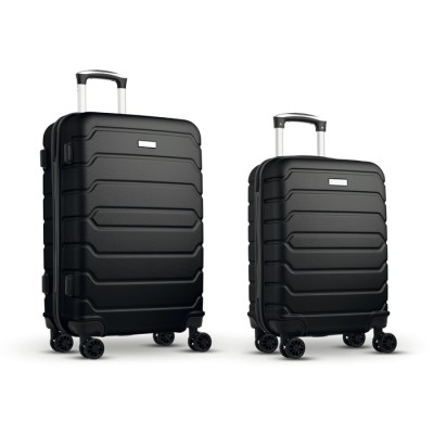 2-delige kofferset voor promoties kleur zwart