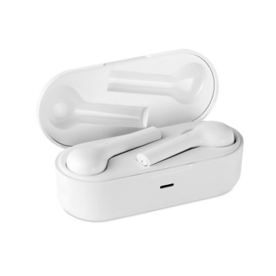 Set van 2 koptelefoons met bluetooth 5.0 kleur wit
