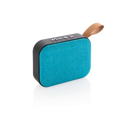 Compacte stoffen 5.0 bluetooth speaker met logo