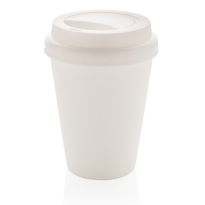 Plastic goedkope koffiebekers bedrukken kleur wit